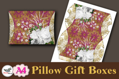 Floral Pillow Gift Box Printable A4 Template Vol 1 Product Image 3