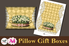 Floral Pillow Gift Box Printable A4 Template Vol 2 Product Image 3