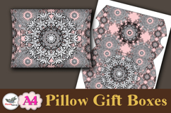 Silver Mandala Pillow Box Template Kit Vol.2 A4 Product Image 3