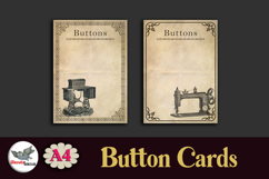 Vintage Sewing Button Cards Printable Set Product Image 2