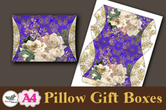 Floral Pillow Gift Box Printable A4 Template Vol 1 Product Image 4