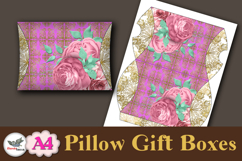 Floral Pillow Gift Box Printable A4 Template Vol 1 Product Image 5