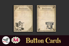 Vintage Sewing Button Cards Printable Set Product Image 4