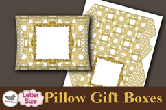 Gold Ornate Pillow Box Template Kit Letter Printable Product Image 5