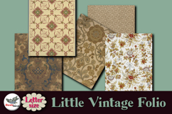Little Brown Folio Junk Journal Kit Letter Printable Product Image 4