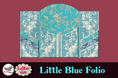 Blue Folio Junk Journal Kit Letter Size Printable Product Image 4