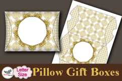 Gold Ornate Pillow Box Template Kit Vol.2 Letter Product Image 5