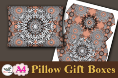 Silver Mandala Pillow Box Template Kit Vol.2 A4 Product Image 5