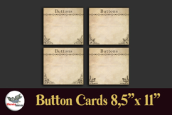 Vintage Button Cards Printable 8.5x11 Sewing Set Product Image 6
