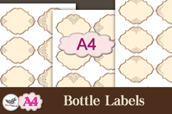 Vintage Bottle Labels Printable Kit A4 Product Image 1