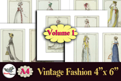 Vintage French Fashion Images 4x6 Printable Set Vol.1 Product Image 1