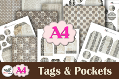 Leonardo Da Vinci Tags &amp; Pockets Junk Journal Kit A4 Product Image 1
