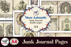 Marie Antoinette Junk Journal Kit A4 Vintage Pages Product Image 1