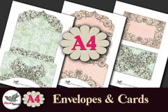 Pastel Baroque Cards &amp; Envelopes Printable Kit Product Image 1