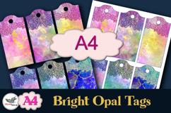 Bright Opal Printable Tags A4 Set Product Image 1