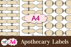 Vintage Apothecary Labels A4 Printable Set Product Image 1