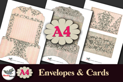 Vintage Baroque Cards &amp; Envelopes Printable Kit Product Image 1
