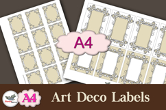 Elegant Art Deco Labels Printable Kit A4 Product Image 1