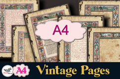 Vintage Illuminated Frames Papers A4 Set Product Image 1