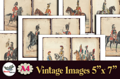 Antique French Military Journal Pages A4 Printable Product Image 2