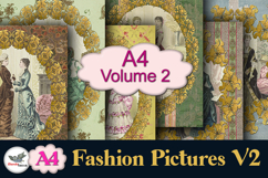 Vintage Fashion Junk Journal Pages A4 Volume 2 Product Image 1