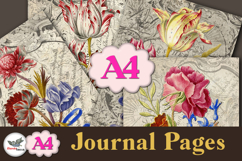 Vintage Floral Journal Pages A4 Printable Set Product Image 1