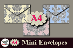 Baroque Mini Envelopes Kit for Junk Journals A4 Product Image 1