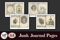 Marie Antoinette Junk Journal Kit A4 Vintage Pages Product Image 2