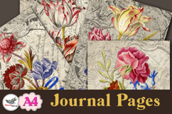 Vintage Floral Journal Pages A4 Printable Set Product Image 2