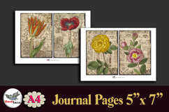 Vintage Botanical Journal Pages Printable Kit A4 Product Image 2