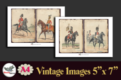 Antique French Military Journal Pages A4 Printable Product Image 3