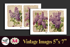 Vintage Lilac Flowers Printable Kit 5x7 A4 Product Image 2