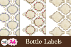 Vintage Floral Bottle Labels Printable Kit Product Image 2