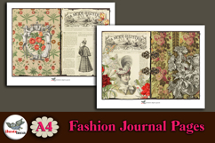 La Mode Illustrée Paris A4 Junk Journal Pages Product Image 2