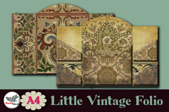 Little Brown Folio Junk Journal Kit A4 Printable Product Image 2