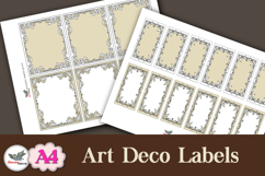 Art Deco Blank Labels Printable Kit A4 Product Image 2