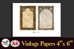 Vintage Frames Papers 4x6 Printable Ephemera Set Product Image 3
