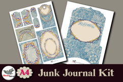 Winter Garden Junk Journal Kit A4 Cards &amp; Tags Product Image 2
