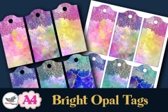Bright Opal Printable Tags A4 Set Product Image 2