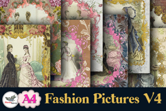Vintage Fashion Junk Journal Pages A4 Volume 4 Product Image 2