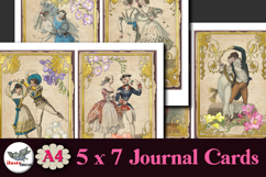 Vintage Dance Journal Cards 5x7 Printable Kit A4 Product Image 2