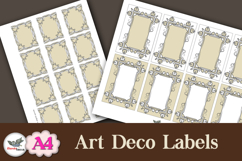 Elegant Art Deco Labels Printable Kit A4 Product Image 2