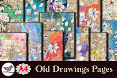 Vintage Floral Drawing Papers A4 Set Product Image 2