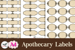 Vintage Apothecary Labels A4 Printable Set Product Image 2