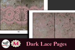 Dark Lace Junk Journal Pages Kit A4 Printable Product Image 2