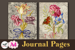 Vintage Floral Journal Pages A4 Printable Set Product Image 3