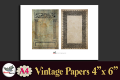 Vintage Frames Papers 4x6 Printable Ephemera Set Product Image 4