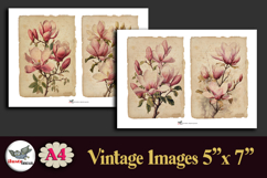 Vintage Magnolia Botanical 5x7 Printable A4 Journal Kit Product Image 3