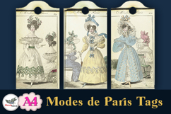 Modes de Paris Vintage Tags Printable A4 Product Image 3