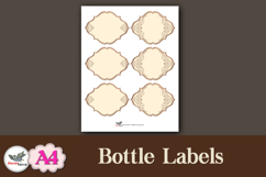 Vintage Bottle Labels Printable Kit A4 Product Image 3